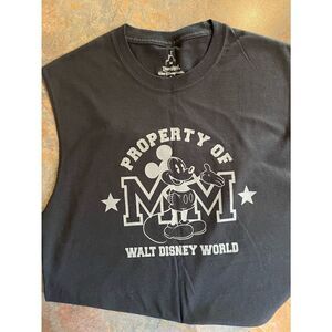 Mickey Mouse Black Muscle Shirt Sz Med from Disneyland
